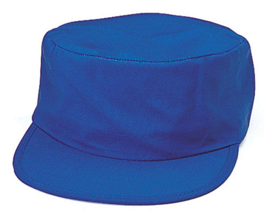 Cotton Twill Flat Top Low Crown Cadet Military Army Patrol Hats Caps-ROYAL-