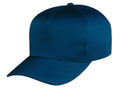 100% Cotton Twill 5 Panel Baseball Hats Caps Hook and Loop Closure-NAVY-