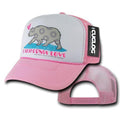 Cuglog 5 Panel California Love Foam Trucker Baseball Hat Cap California Bear-Pink-