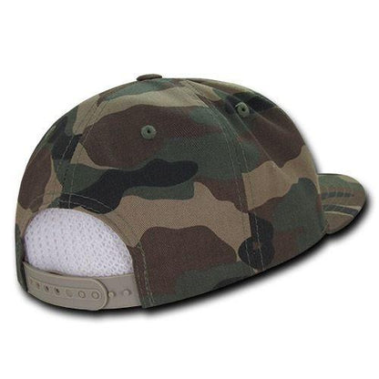 Cuglog Camouflage Camo Hunting Patch Snapback Caps Hats-Woodland/Woodland/Woodland-