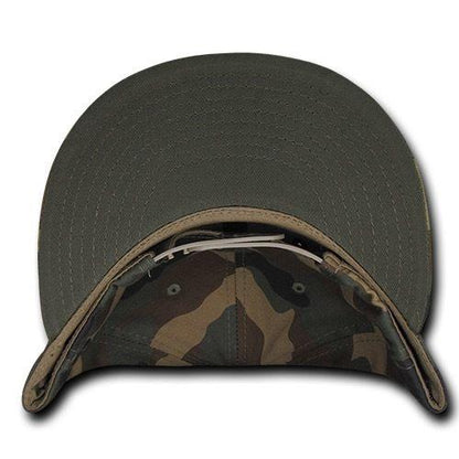 Cuglog Camouflage Camo Hunting Patch Snapback Caps Hats-Woodland/Woodland/Woodland-