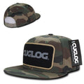 Cuglog Camouflage Camo Hunting Patch Snapback Caps Hats-Woodland/Woodland/Woodland-