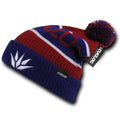 Cuglog Cotopaxi Beanies Fuzzy Ball Pom Pom Style Winter Caps Hats Ski-RED/BLUE-