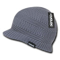 Cuglog Elbert Knit Gi Visor Beanies Caps Skull Warm Winter Caps Hats-Grey-