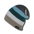 Cuglog Rushmore Colorful Colorful Stripped Beanies Winter Caps Hats-DARK KHAKI/IVORY-