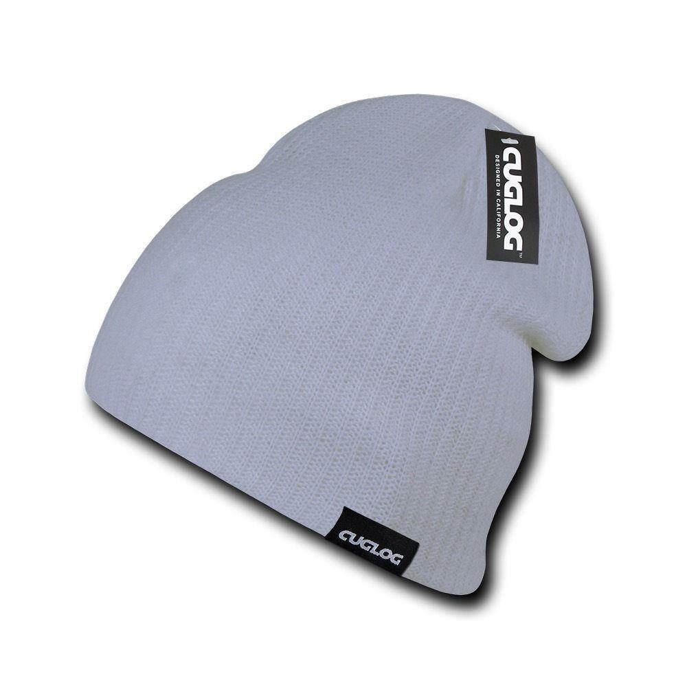 Cuglog Uluru Slouched Beanies Classic Knit Winter Caps Hats Ski Skull-BLACK-