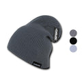Cuglog Vinson Slouch Beanies Style Classic Knit Winter Cuffed Caps Hats-BLACK-