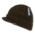 Cuglog Warm Winter Sweater Beanies Cable Knit Visor Gi Skull Caps Hats-Olive-