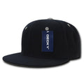 Decky Acrylic Contrasting Accent Snapbacks Baseball Hats Caps Unisex-Black/Grey-