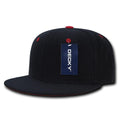 Decky Acrylic Contrasting Accent Snapbacks Baseball Hats Caps Unisex-Black/Red-