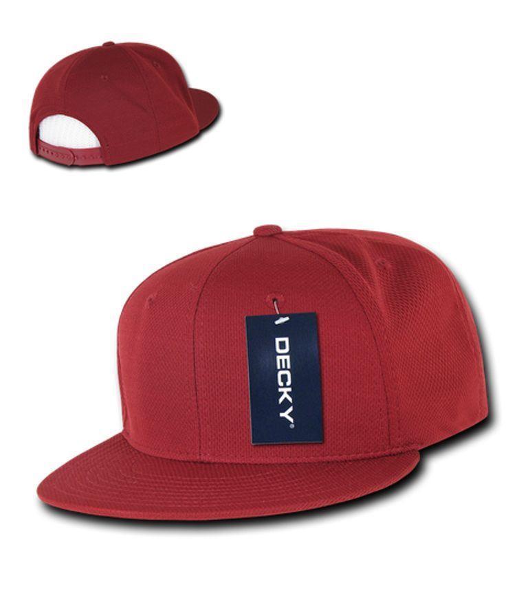 Decky Air Mesh Snapback Retro 6 Panel Constructed Baseball Hats Caps-Black-