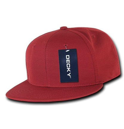 Decky Air Mesh Snapback Retro 6 Panel Constructed Baseball Hats Caps-Black-