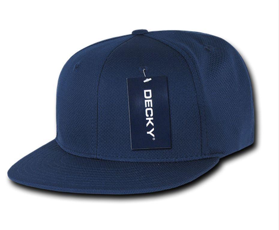 Decky Air Mesh Snapback Retro 6 Panel Constructed Baseball Hats Caps-Black-