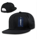 Decky Air Mesh Snapback Retro 6 Panel Constructed Baseball Hats Caps-Black-