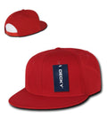 Decky Air Mesh Snapback Retro 6 Panel Constructed Baseball Hats Caps-Red-