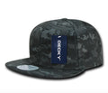 Decky Army Camouflage 100% Cotton Retro Flat Bill 6 Panel Snapback Hats Caps-NTG/NTG/NTG-