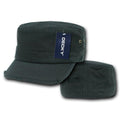 Decky Bdu G.I. US Military Patrol Cadet Army Distressed Fitted Hats Caps-BLACK-S/M-