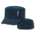 Decky Bdu G.I. US Military Patrol Cadet Army Distressed Fitted Hats Caps-NAVY-S/M-