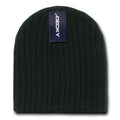 Decky Beanies Cable Knit Soft Ski Warm Winter Caps Hats Unisex Mens Womens-Black-