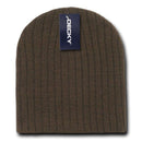 Decky Beanies Cable Knit Soft Ski Warm Winter Caps Hats Unisex Mens Womens-Brown- 3 image
