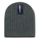 Decky Beanies Cable Knit Soft Ski Warm Winter Caps Hats Unisex Mens Womens-Heather Charcoal- 4 image