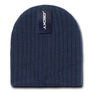 Decky Beanies Cable Knit Soft Ski Warm Winter Caps Hats Unisex Mens Womens-Navy- 7 image