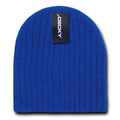 Decky Beanies Cable Knit Soft Ski Warm Winter Caps Hats Unisex Mens Womens-Royal-