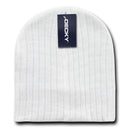 Decky Beanies Cable Knit Soft Ski Warm Winter Caps Hats Unisex Mens Womens-White- 11 image