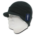 Decky Beanies Gi Caps Hats Visor Ski Thick Warm Winter Skully Unisex-Black-