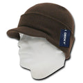 Decky Beanies Gi Caps Hats Visor Ski Thick Warm Winter Skully Unisex-Brown-