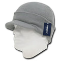 Decky Beanies Gi Caps Hats Visor Ski Thick Warm Winter Skully Unisex-Grey-