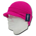 Decky Beanies Gi Caps Hats Visor Ski Thick Warm Winter Skully Unisex-Hot Pink-