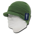 Decky Beanies Gi Caps Hats Visor Ski Thick Warm Winter Skully Unisex-Olive-