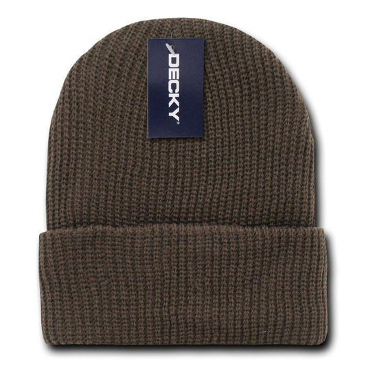 Decky Beanies Gi Watch Cap Hat Ski Military Warm Winter Unisex Youth-Brown-