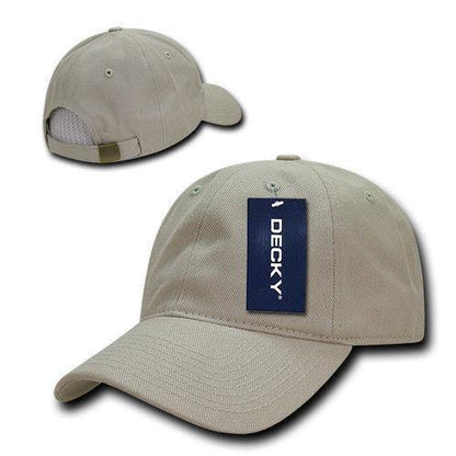 Decky Blank Brushed Bull Denim Cotton Dad Caps Hats-Black-