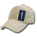 Decky Blank Polo Dad Hats Caps Solid Plain Washed 8 Colors-Stone-