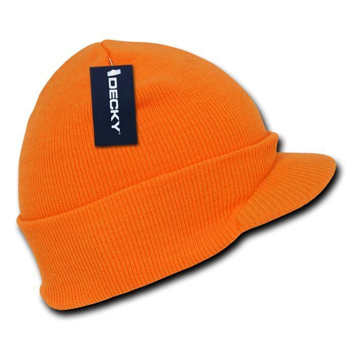 Decky Bright Neon Gi Ski Beanies Caps Hats Visor Skull Snowboard Winter-Neon Green-