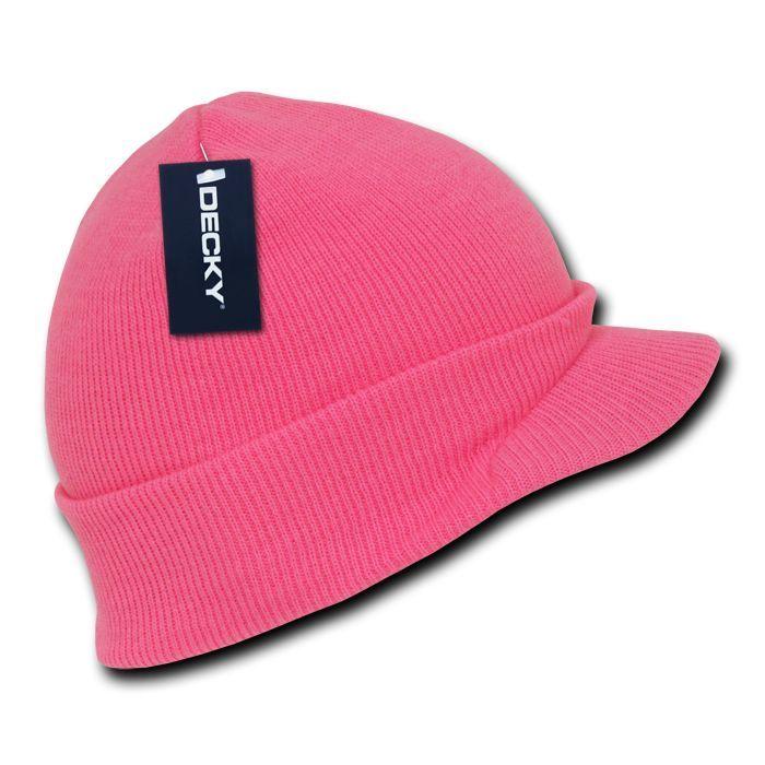 Decky Bright Neon Gi Ski Beanies Caps Hats Visor Skull Snowboard Winter-Neon Green-