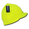 Decky Bright Neon Gi Ski Beanies Caps Hats Visor Skull Snowboard Winter-Neon Yellow-
