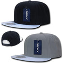 Decky Brim Two Tone Snapbacks 6 Panel Baseball Hats Caps Unisex-Black/White- 2 image