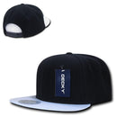 Decky Brim Two Tone Snapbacks 6 Panel Baseball Hats Caps Unisex-Black/White- 9 image
