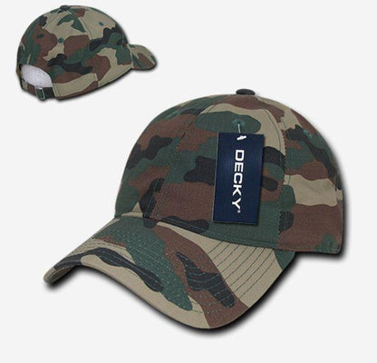 Decky Camo Military Army Acu Woodland Low Crown Relaxed Ripstop Dad Hats Caps-ACU-