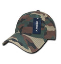 Decky Camo Military Army Acu Woodland Low Crown Relaxed Ripstop Dad Hats Caps-Woodland-