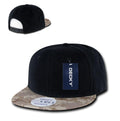 Decky Retro Camouflage Camo Skin Flat Bill Hats Caps 6 Panel Snapback-Desert-