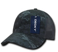 Decky Camouflage Curve Bill Constructed Trucker Hats Caps Snapback Cotton Mesh-NTG/Charcoal-