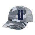 Decky Camouflage Foam Trucker 5 Panel High Crown Hats Caps Snapback-URBAN/URBAN/GREY-