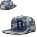 Decky Camouflage Retro Flat Bill Baseball Hats Caps Cotton Snapback-URB/URB/URB-