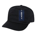 Decky Classic 5 Panel W/Braid Golf Cotton Caps Hats Snapback-Black-