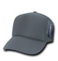 Decky Classic Trucker Hats Caps Foam Mesh Two Tone Blank Plain Solid Snapback-210-211-CHARCOAL-