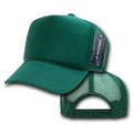 Decky Classic Trucker Hats Caps Foam Mesh Two Tone Blank Plain Solid Snapback-210-211-DARK GREEN-
